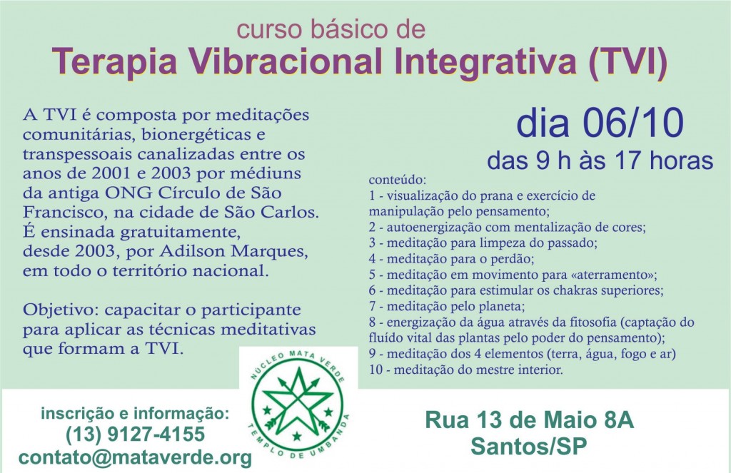 Curso de Terapia Vibracional Integrativa